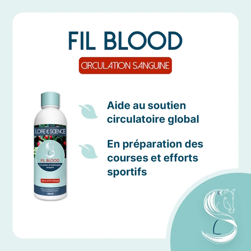 Fil Blood - Soutien circulatoire global pour cheval