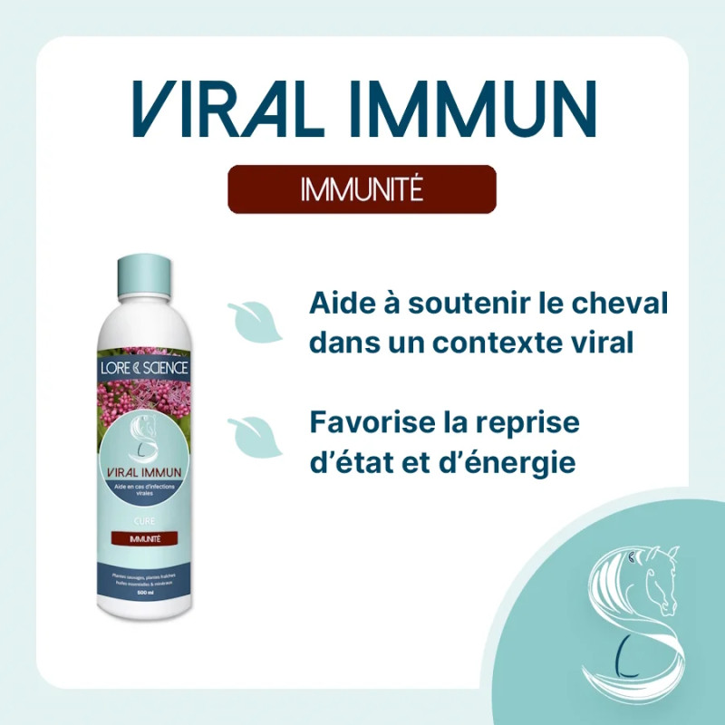 Viral Immun (V) - Aide dans un contexte viral pour le cheval