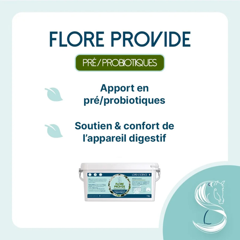 Flore Provide - Pre/Probiotiques soutien digestif cheval