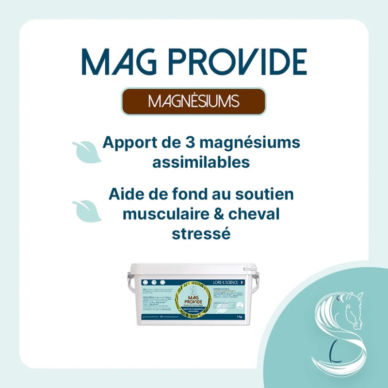 Mag Provide - Magnésiums assimilables pour cheval